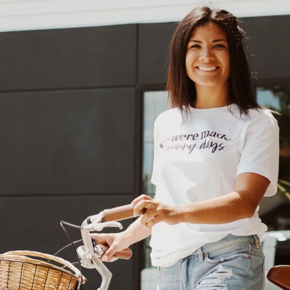 Sunny Days White Tee